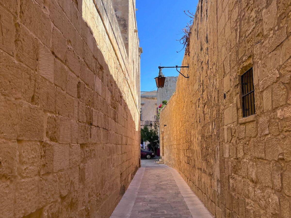 Quiet streets are surprisingly easy to find in Malta, like this one in the silent city of Mdina