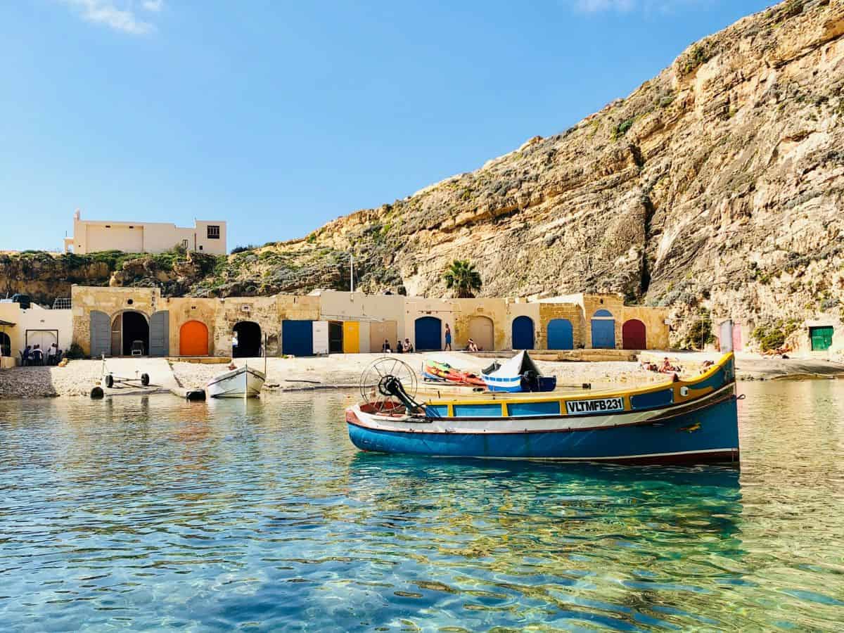 Beautiful Dwejra Bay on Gozo island, malta