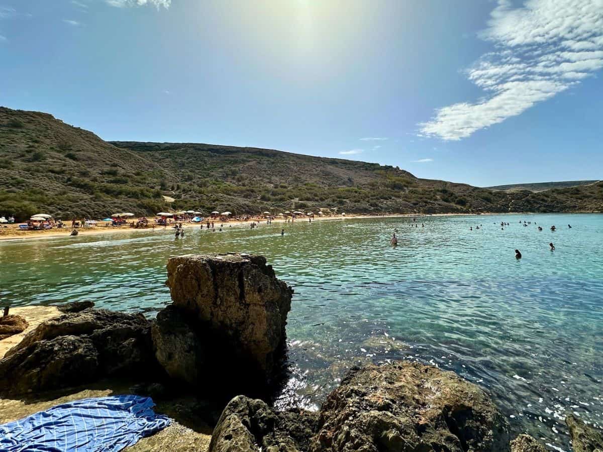 A beautiful, sunny Malta beach - ideal with more days to explore in Malta