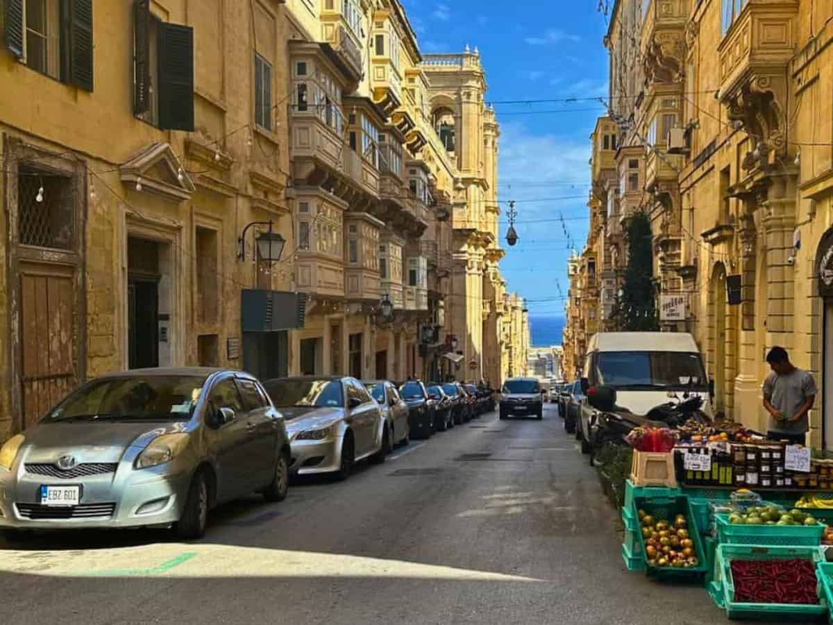 Cars in Valletta, Malta (not an ideal location with a rental car)